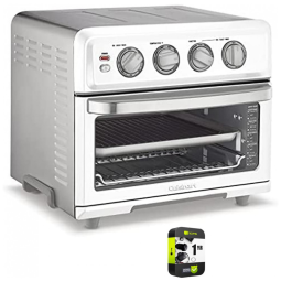 Forno Elétrico Air Fryer Cuisinart TOA-70W 17L Branco, 8 Funções, Grill Reversível, 1800W, Timer 60min, Inox, Fácil Limpeza
