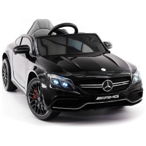 Moderno Kids Mercedes C63S Carro Elétrico para Crianças à Bateria 12V, 1 Assento, até 6 km, h c, Controle Remoto, Rosa