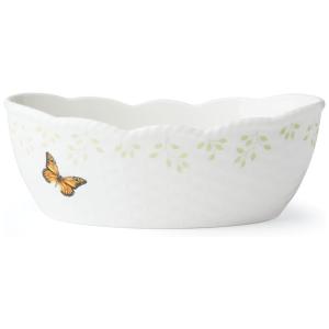 Cesta para Pão, Elegância e Organização para Sua Cozinha, Lenox Butterfly Meadow, Branca