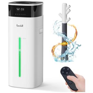 Umidificador 20L com Enchimento Superior, Difusor de Aroma, Visor Digital, Indicador de Nível Baixo de Água e Silencioso para Ambientes até