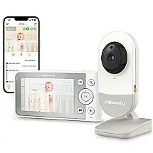 ChillaxBaby DM640 Babá Eletrônica Monitor com Câmera HD de 10cm Wi Fi Áudio Birecional e Visão Noturna