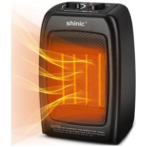 Aquecedor Elétrico com Proteção Contra Tombamento, 1500W 110V, shinic, Preto