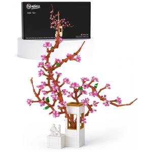 Kit de Construção Edifício DIY Flor de Cerejeira Sakura com 747 Peças, Nifeliz