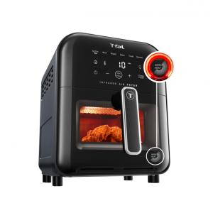 Air Fryer Fritadeira de Ar com Tela Digital de 5,6L e 7 Funções de Cozimento, 110V 1550W, T Fal, Preta
