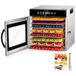 Desidratador de Alimentos, VVINRC, Prateado