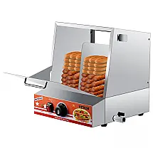 Máquina de Hot Dog Profissional até 96un Por Vez em Aço Inoxidável, 110V 1500W, VEVOR, Prata