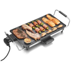 AEWHALE Churrasqueira Elétrica Portátil, 1400W, 110V, Preta