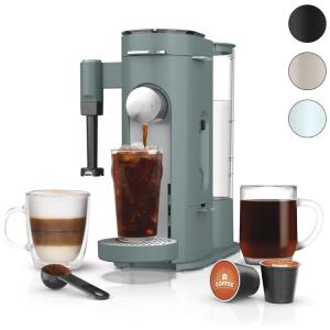 Cafeteira Programável 4 em 1 para Capsulas ou Café Moído, Frio ou Quente com Batetor de Leite, 110V Ninja PB051SG, Verde