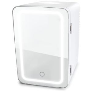 Mini Geladeira para Skincare 6 Litros com LED, 12V, Branca, 110v, BERLIN GEAR BG6100, Branco