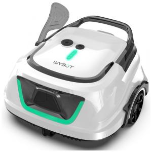 Aspirador de Piscina Robótico Sem Fio WYBOT A1 2025 para Piscina Elevada, Limpeza Eficiente em 120 Min, Filtração Dupla, Motores Duplos