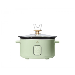 Panela elétrica de cozimento lento Beautiful 6L programável verde display touch 210W 5 funções, 110V
