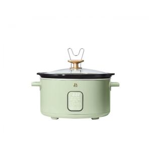 Panela elétrica de cozimento lento Beautiful 6L programável verde display touch 210W 5 funções, 110V