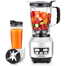 Liquidificador de Bancada 2,3 L com 4 Velocidades, Aço Inoxidável, 110V 1800W, Regenerate