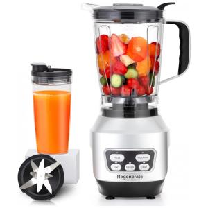 Liquidificador de Bancada 2,3 L com 4 Velocidades, Aço Inoxidável, 110V 1800W, Regenerate