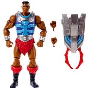 Boneco de Ação Clamp Champ olecionável com 30 Articulações, Braço de Garra e Mãos Trocáveis, Masters of the Universe