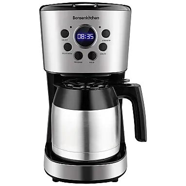Bonsenkitchen Cafeteira Programável 1.4L com