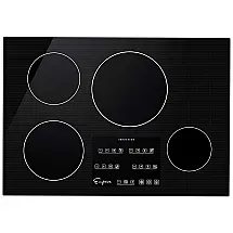 Cooktop Elétrico de Indução para Embutir 30" 76CM com 4 Queimadores, Vidro Cerâmico, 220V 2700W, Empava IDC30, Preto