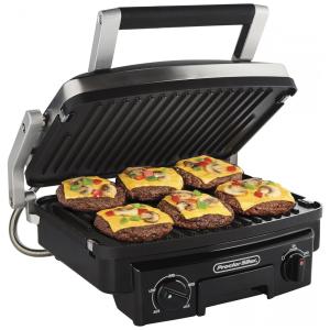 Sanduicheira Grill Antiaderente 5 em 1 Proctor Silex com Placas Removíveis, 110V 1500W Preta