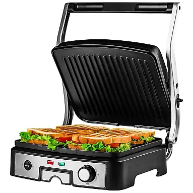 Panini Press Grill Pão Torradeira