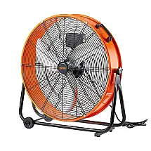 Ventilador Industrial de Tambor VEVOR Laranja 61 cm Alta Velocidade 8700 CFM 3 Velocidades Timer 0-2h Modelo HIFANXDRUM24 110V