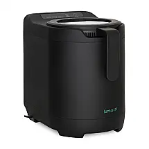Composteira Elétrica de Cozinha 2,5L com Tampa Visual e Filtragem de Carvão Ativado sem Odores, 110V, Luma Comfort, Preta