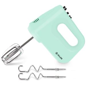 Batedeira de Mão com 6 Velocidades e Acessórios de Aço Inox, 250W, 110v, ISILER, Verde