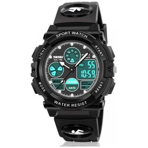 Relógio Multifuncional, à Prova dÁgua para Crianças de 6 até 15 Anos, ATIMO, Preto