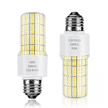 Lâmpada LED 300W 5000 Lumens 5000K Branca com Base E26, E27, 2 Unidades, ZP, Branco