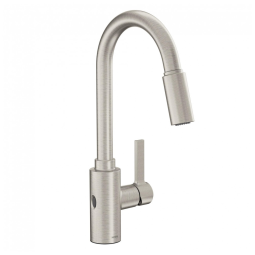 Torneira Cozinha com Sensor de Movimento e Pulverizador Retrátil, Moen 7882EWSRS Genta LX, Inoxidável