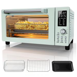 Forno Elétrico 12 em 1 com Capacidade de 19L, Material de Aço Inoxidável e Tela LCD, 110V 1800W, Nuwave, Verde Menta