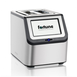 Torradeira Elétrica 2 Fatias em Aço Inoxidável com Painel Digital, Touchscreen e Configurações Automáticas, 110V 1400W, KETIAN, Prata