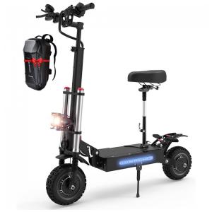 Patinete Elétrico para Adultos com Alcance 80km e Peso 200kg, MASXODRK, Preto