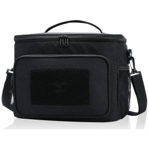 MIER Bolsa Térmica Portátil 15L, Mantém Quente, Frio Por até 5H, Preto