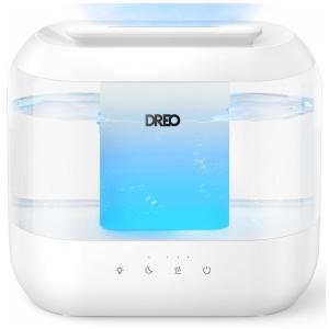 Umidificador Dreo HM311 Branco 4 Litros Top Fill Quarto Bebê Ultra Silencioso 36h Aroma Luz Noturna Limpeza Fácil Controle Toque 110V