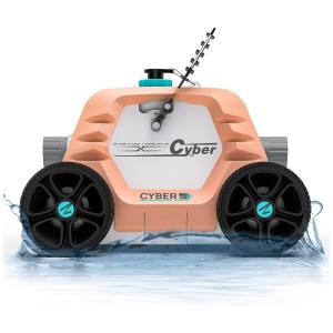 Robô Limpador de Piscina Automático com Tempo de Execução 1,3H, Ofuzzi Winny Cyber 1000, Laranja