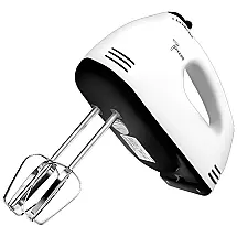 Batedeira de Mão Elétrica com 7 Velocidades e Acessórios em Aço Inoxidável, 100W, Branca e, 220v, SUNDAY HOME, Branco