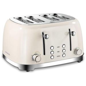 Torradeira 4 Fatias 6 Níveis de Tostagem 1650W, 110v, REDMOND ST033, Creme