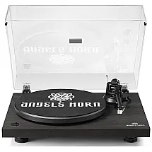 ANGELS HORN AT 3600L Vitrola, Toca Discos 2 Velocidades, sem fio, c, USB, 45 RPM, Marrom