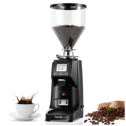 Moedor de Café Elétrico até 1,2 kg com 19 Configurações de Moagem e Display Digital, 110V 150W, Flyseago, Preto