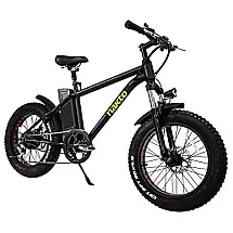 Bicicleta Elétrica Motorizada 6 Velocidades e 3 Modos, 300W, NAKTO, SPARK, Preto