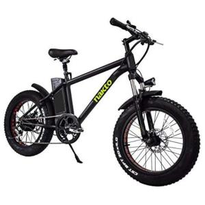Bicicleta Elétrica Motorizada 6 Velocidades e 3 Modos, 300W, NAKTO, SPARK, Preto