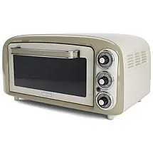 Forno Elétrico de Bancada Retro 18L com 4 Níveis de Temperatura e Temporizador, 1380W, 110v, ARIETE, Bege