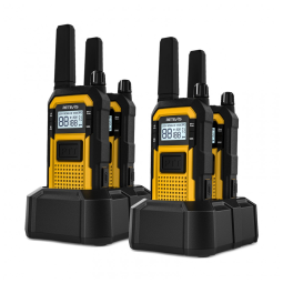 Rádio Comunicador Walkie Talkie Retevis RB48 Resistentes,à Prova d'Água,Avançados Triple Proof, Bateria 2000mAh, Longo Alcance (4 Unidades
