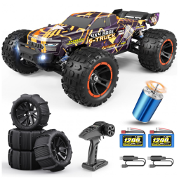 Carrinho de Controle Remoto Off Road, Escala 1:16 sem Escova com Velocidade até 64 km/h e Bateria 3S Aplicável não incluída