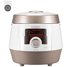 Panela de Pressão Elétrica CUCKOO 6QT 8 em 1 Branco/Dourado - Menu com 14 Opções, Cozimento Lento, Sous Vide, Mingau e Mais