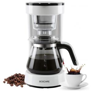 Cafeteira Programável 1.2L, Branca, 110v, BOSCARE, Branco