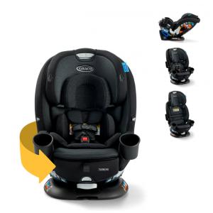 Cadeirinha para Carro Conversível Graco Turn2Me 3 em 1, Cambridge - Rotação com um Toque, Proteção Avançada e Conforto Ajustável