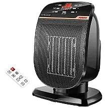 NUMIFUN Aquecedor Elétrico Portátil de Cerâmica 1500W, 3 Modos, Controle Remoto, 110V, Preto