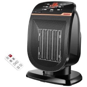 NUMIFUN Aquecedor de Cerâmica Elétrico Portátil, 3 Configurações e Controle Remoto,1500W, 110V, Preto