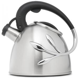 Chaleira de Chá 2L em Aço Inoxidável com Apito e Alça Ergonômica, EVERYDAY SOLUTIONS 3042 SS, Prateado